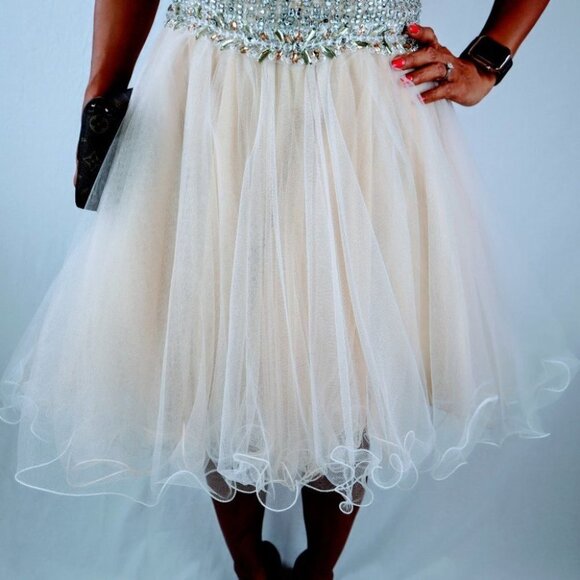 Terani Couture Jeweled Formal Strapless Dress $407 - Picture 3 of 9